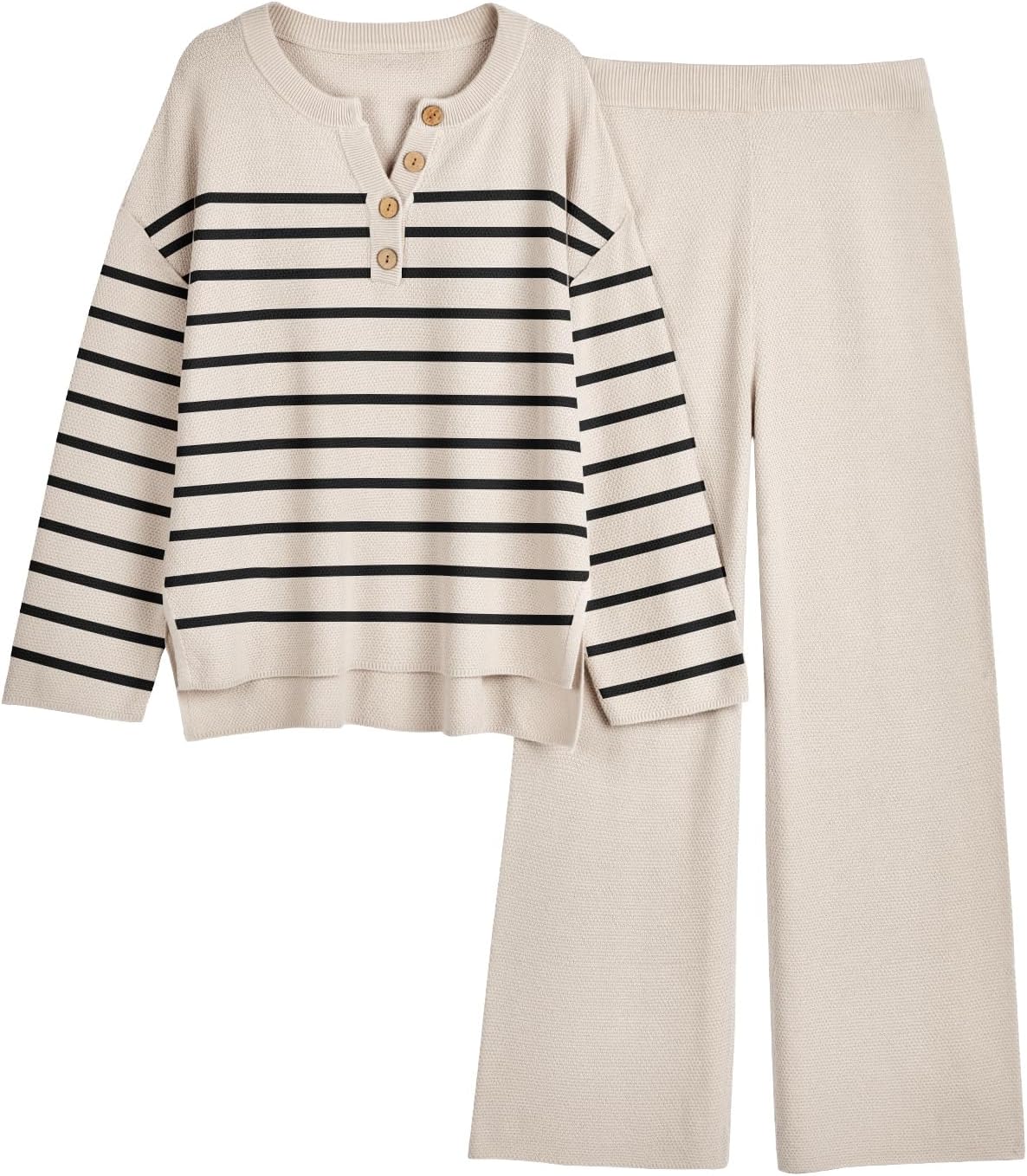LILLUSORY Women's Cozy Knit Lounge Sets for Effortless Style