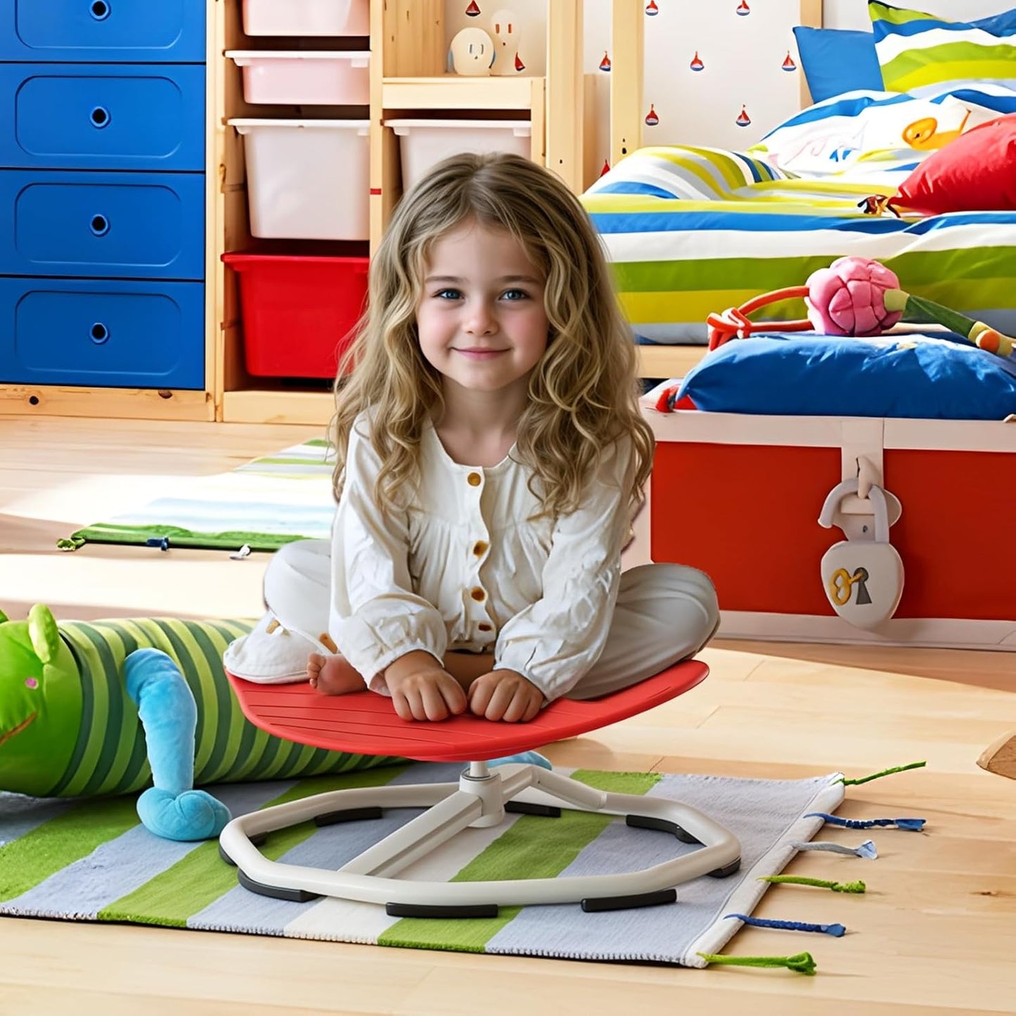 Autism Sensory Swivel Chair for Kids