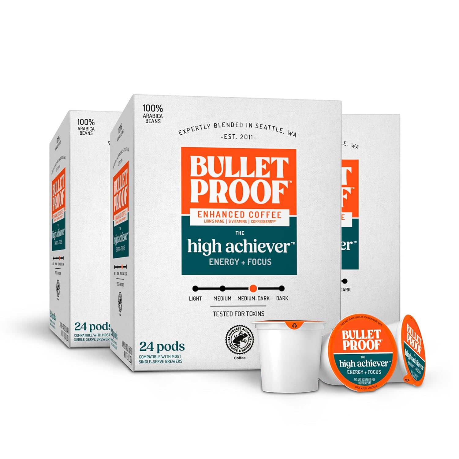 High Achiever Single-Serve Pods for Energy and Focus
