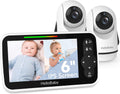 Video Baby Monitor with 6 in IPS Screen and Two Cameras - No-WiFi