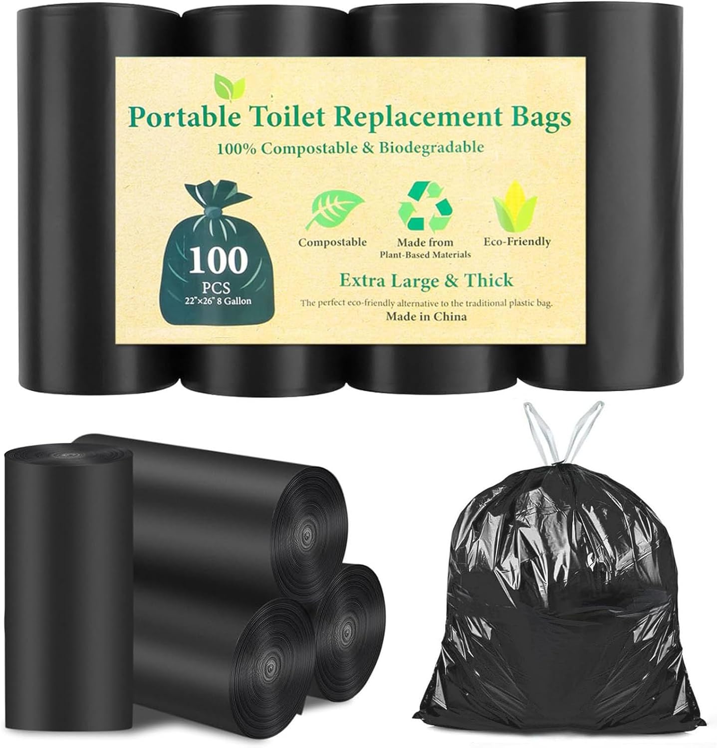 Biodegradable Portable Toilet Bags - Hassle-Free Camping