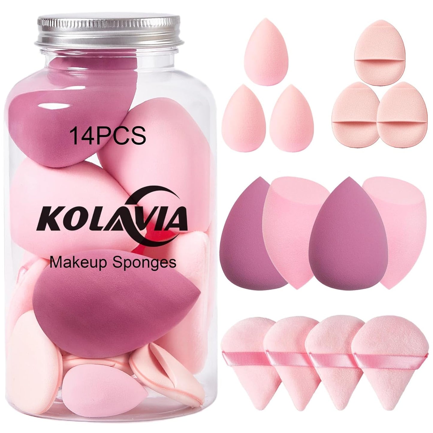 14PCS Makeup Sponge Set for Flawless Blending