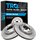 TRQ Front Brake Rotors Set Vented Compatible with 2007-2008 Hyundai