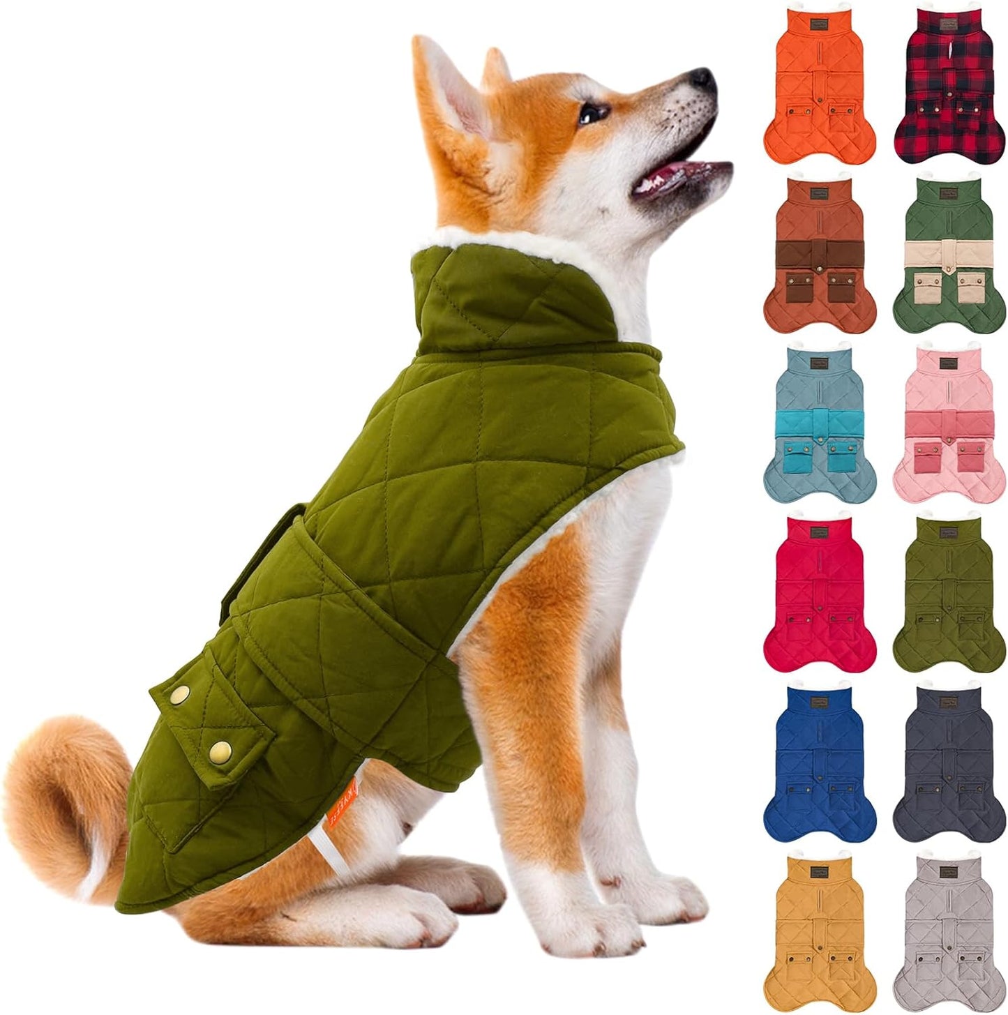 KYEESE Dog Coat Soft Pet Sweater for Cold Weather Protection