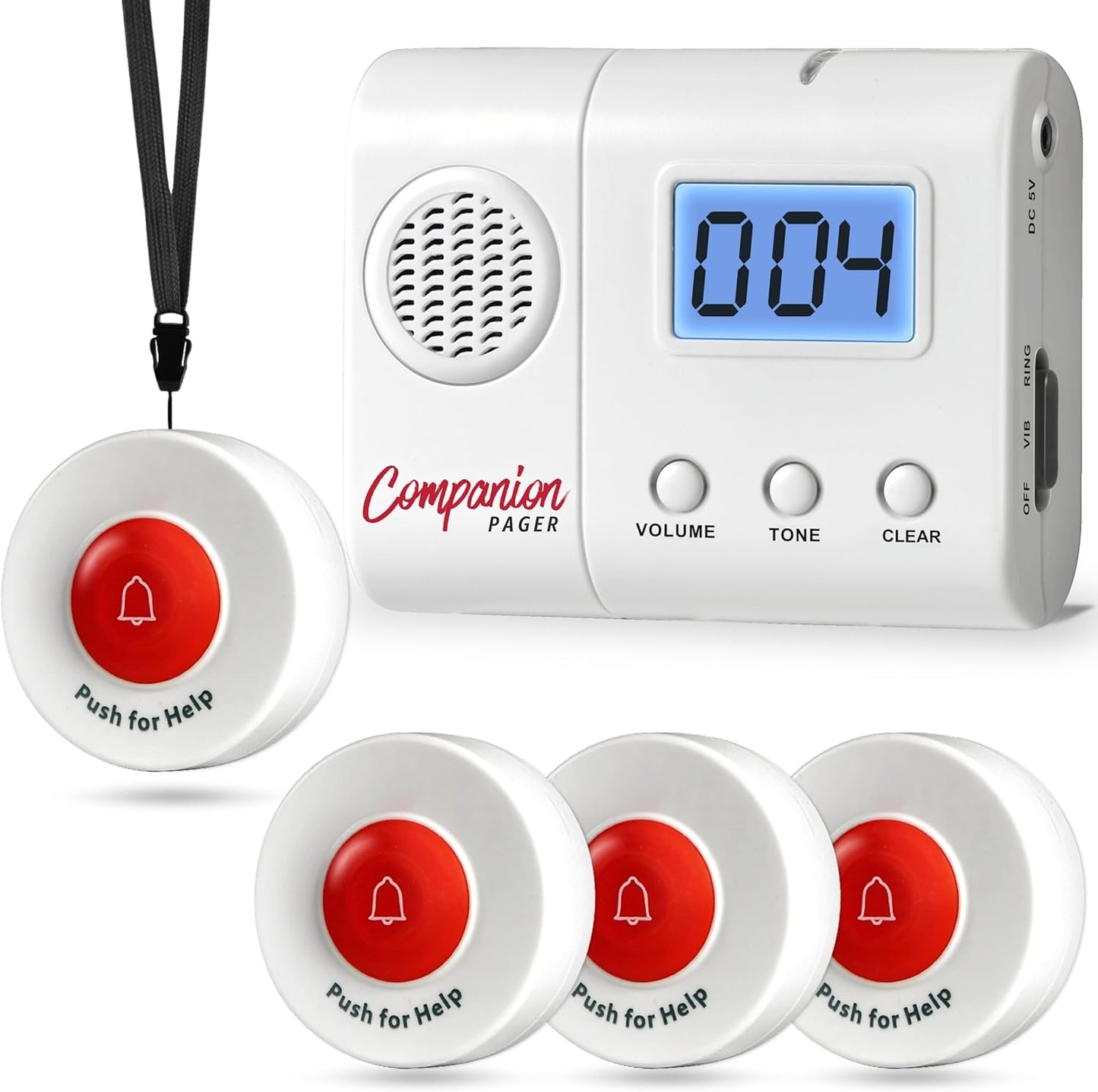 Caregiver Pager Wireless Call Buttons for Seniors and Patients