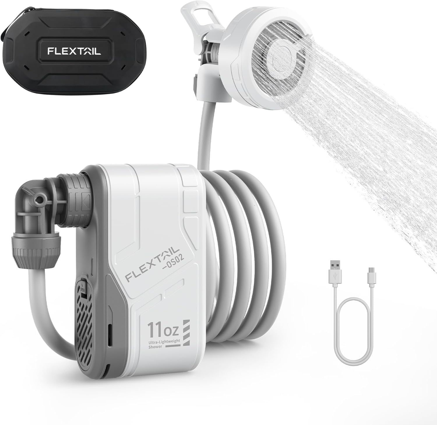 FLEXTAILGEAR MAX Shower Portable Shower for Camping and Hiking