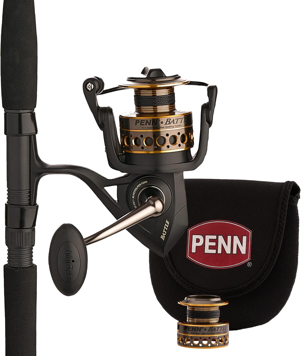 PENN Battle Spinning Reel and Fishing Rod Combo for Anglers