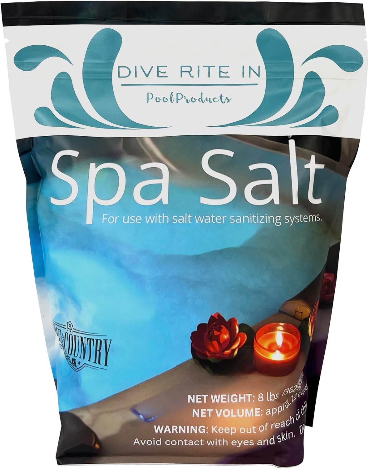 Dive Rite in Hot Tub Salt for All Salt Water Systems - 8 lbs
