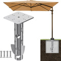 Universal In-Ground Umbrella Base - Space-Saving Concrete Holder
