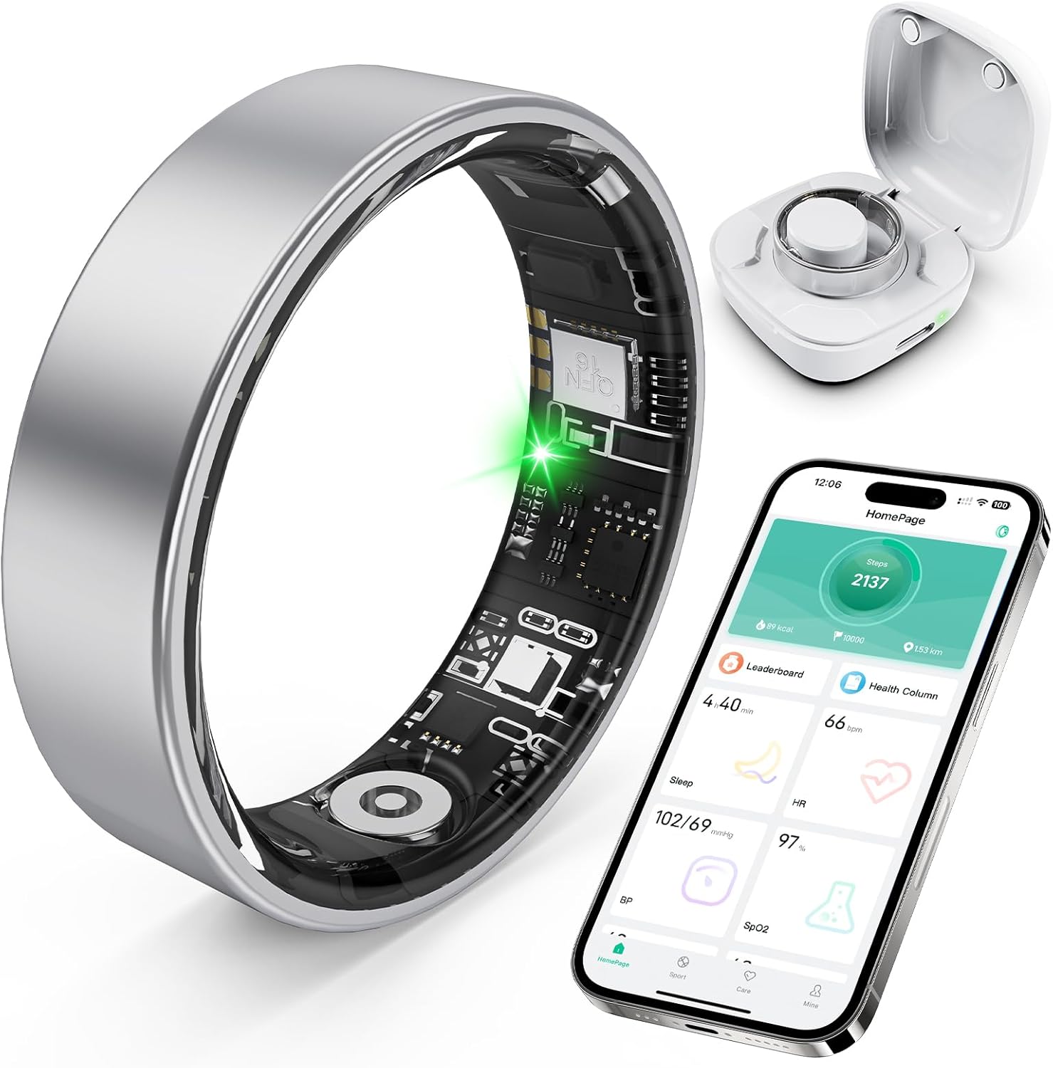 Smart Ring with Sleep Monitoring and Health Tracking Features