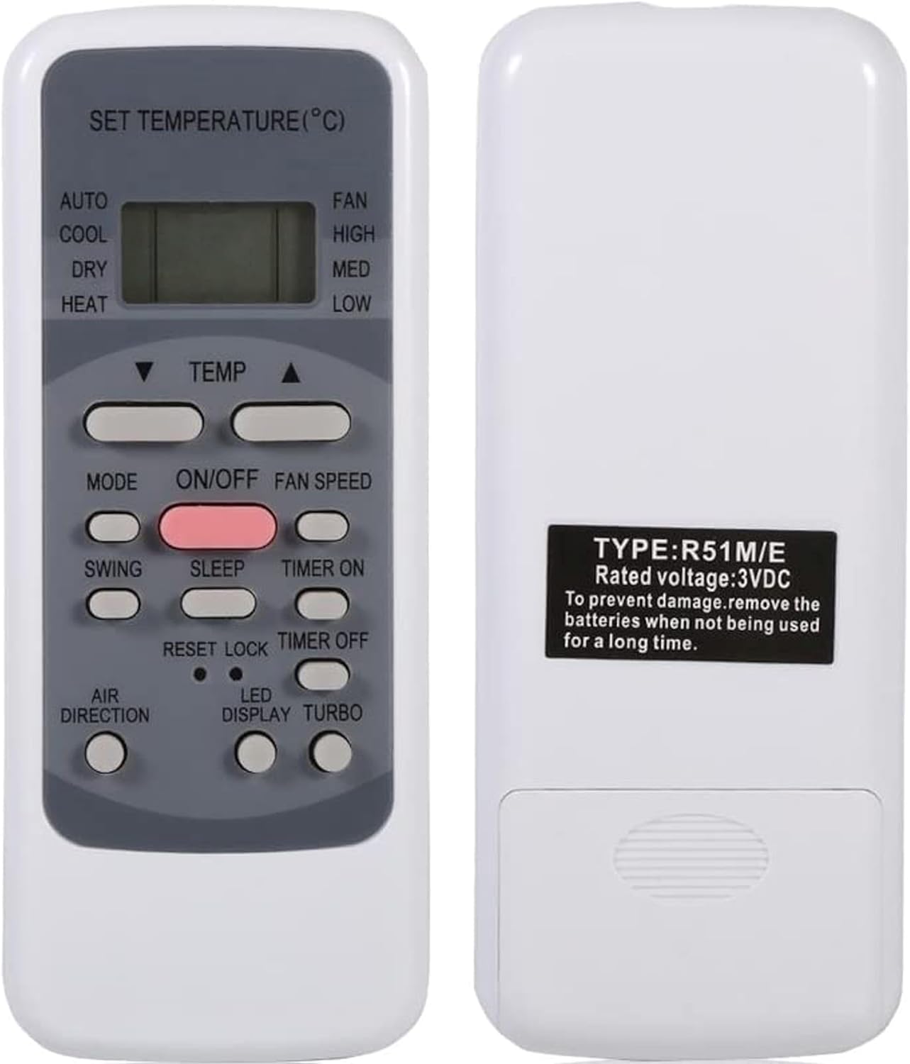 UBay Universal Remote for Midea AC - R51M/E Type