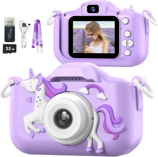 Kids HD Camera with Silicone Cover - Perfect Gift Set!