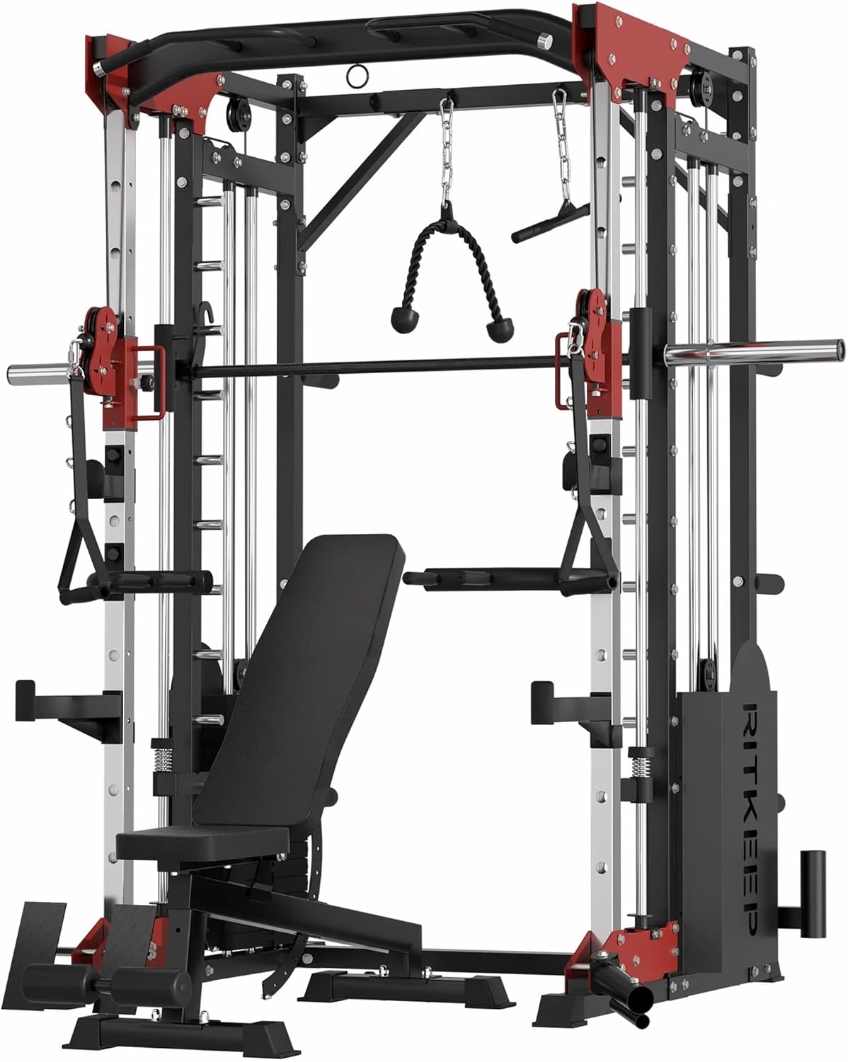 RitKeep PMAX 5600 Home Gym: 6-in-1 Strength Training with 326lb Dual Stacks