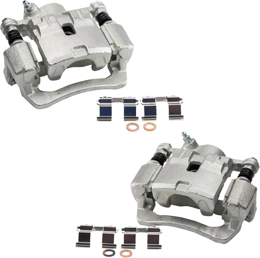 TRQ Rear Brake Caliper Set for Subaru Forester and WRX Models
