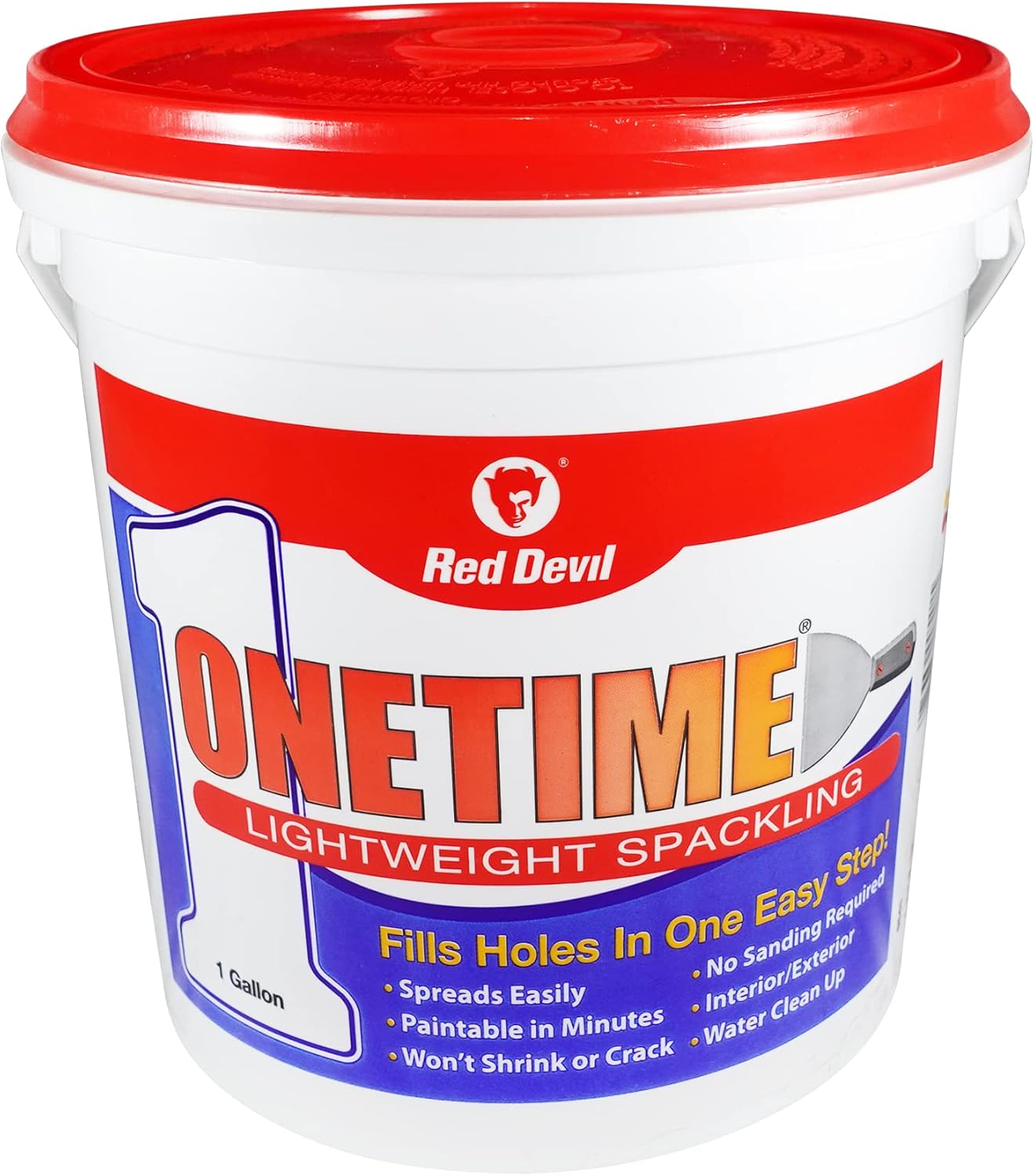 Red Devil 0541 ONETIME Lightweight Spackle for Easy Repairs