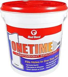 Red Devil 0541 ONETIME Lightweight Spackling for Easy Repairs