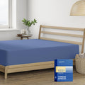 1000 Thread Count Deep Blue Egyptian Cotton Queen Fitted Sheet - Deep