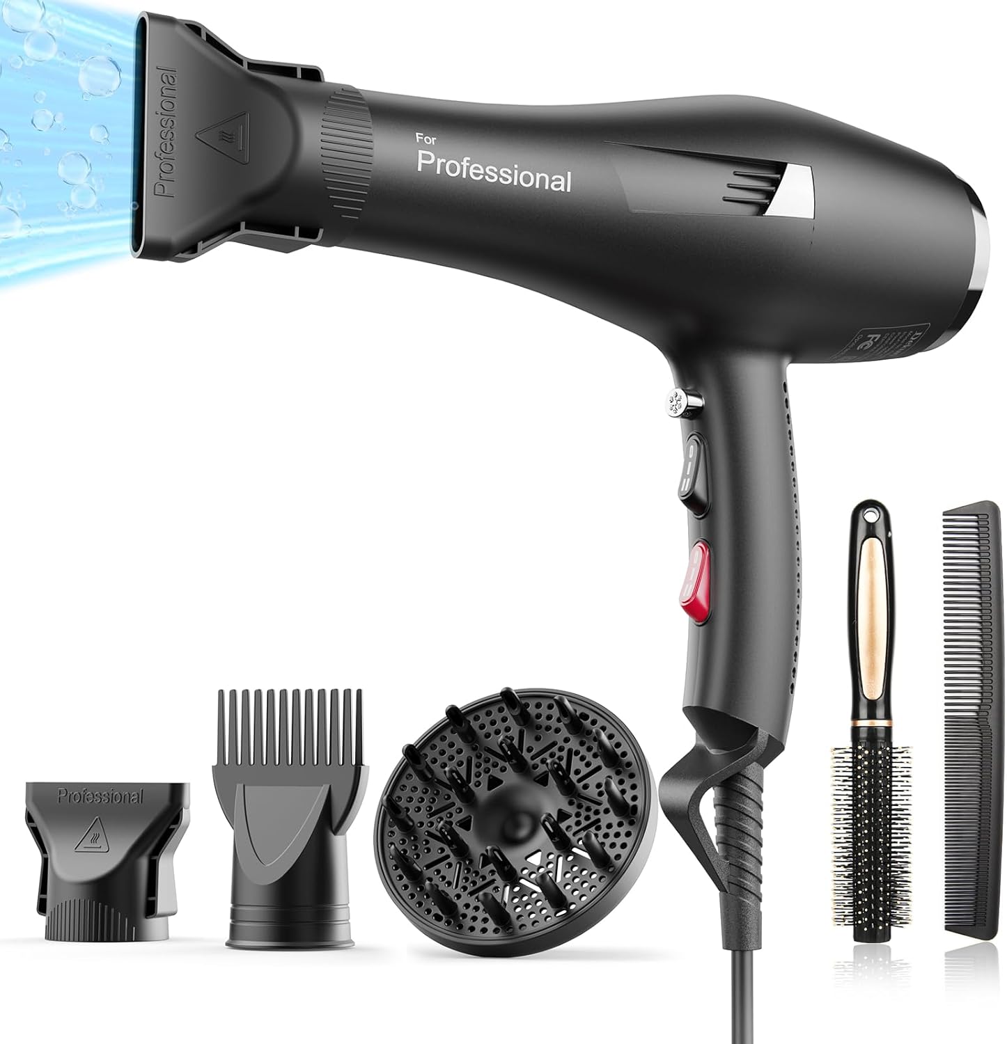 Dekuri Professional Ionic Hair Dryer: Fast Drying Power