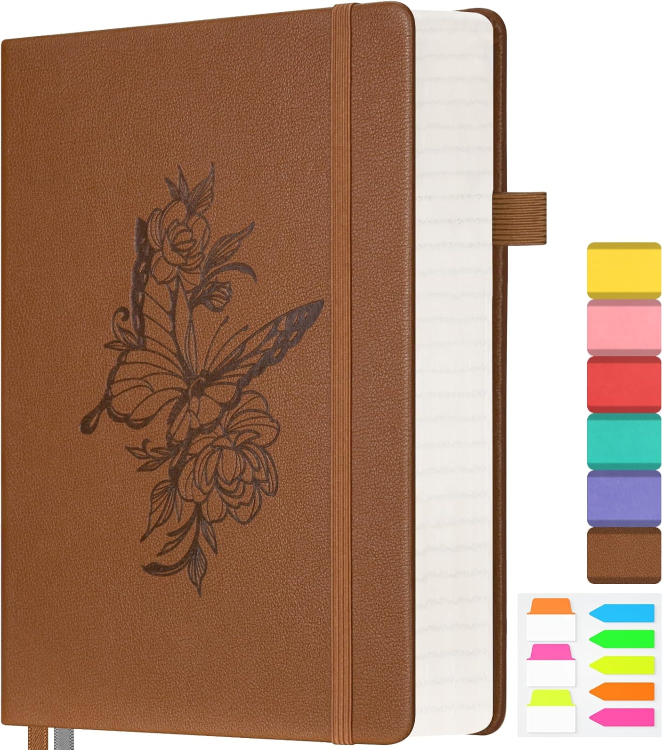 Chic & Durable Leather Journal - 312 Pages, Work/Travel Daily Planner - OFFIGIFT