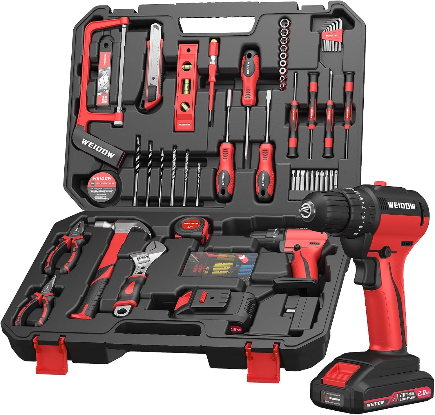 Cordless 21V Power Drill Tool Kit for Home Repair Projects