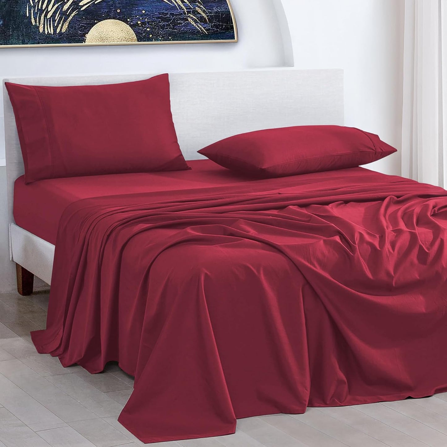URBANHUT 1000 Thread Count King Bed Sheets for Luxurious Comfort