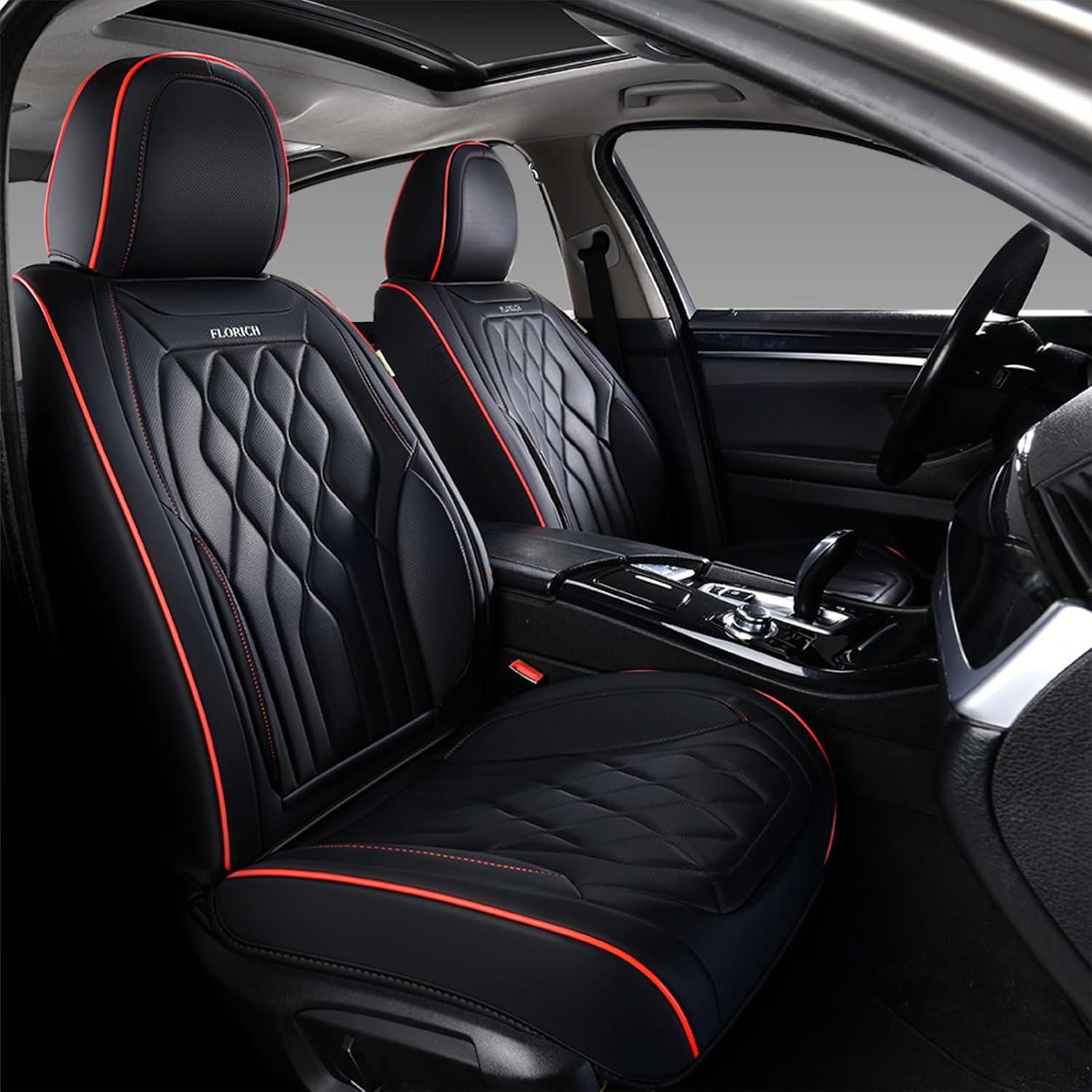 FLORICH Car Seat Covers Waterproof Leather Protector for SUVs