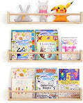 24 inch Nursery Book Shelves Set of 3 - Simple Pine Wall Shelves