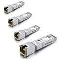 H!Fiber 10Gb SFP+ RJ45 Transceiver 4 Pack - Multi-Rate 10G Copper
