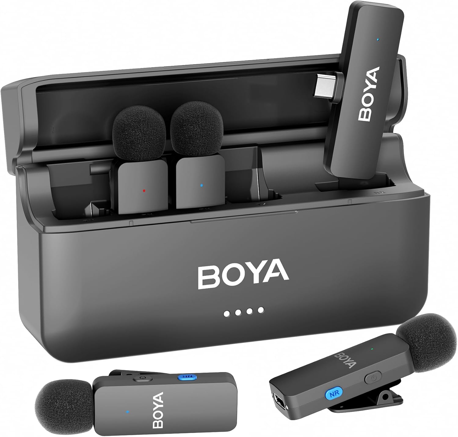 BOYA BY-V4U Wireless Lavalier Microphone for iPhone 15/16