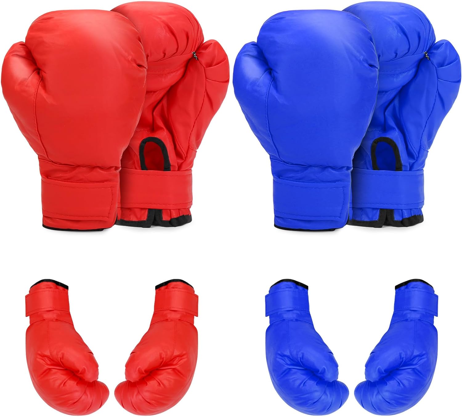 Shockproof Leather Boxing Gloves Set - Beginner & Kid Friendly