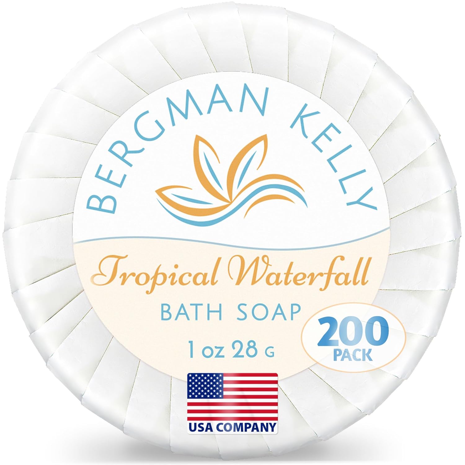 Tropical Waterfall Hotel Soap Bars in Bulk - 200 Mini Toiletries