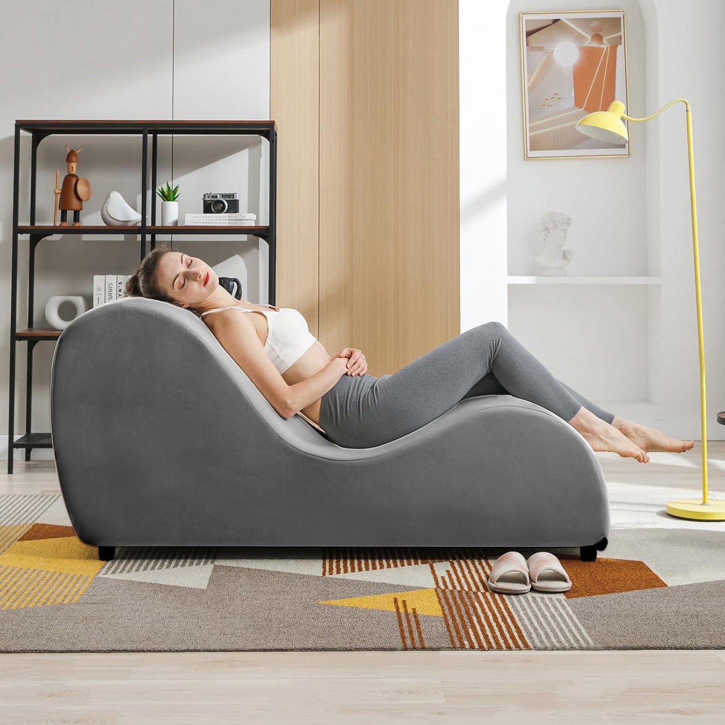 BALUS 60 Yoga Chaise Lounge Chair: Premium Adult Comfort & Style