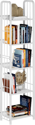Bookshelf Storage Shelf Bookcase Freestanding 5-Tier - Space Saving