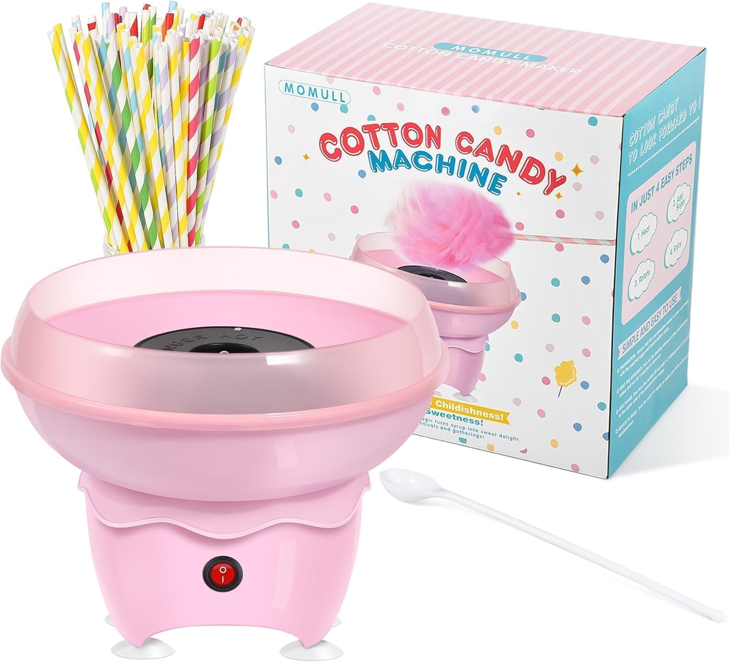 Mini Cotton Candy Machine for Kids - Vintage Pink Maker