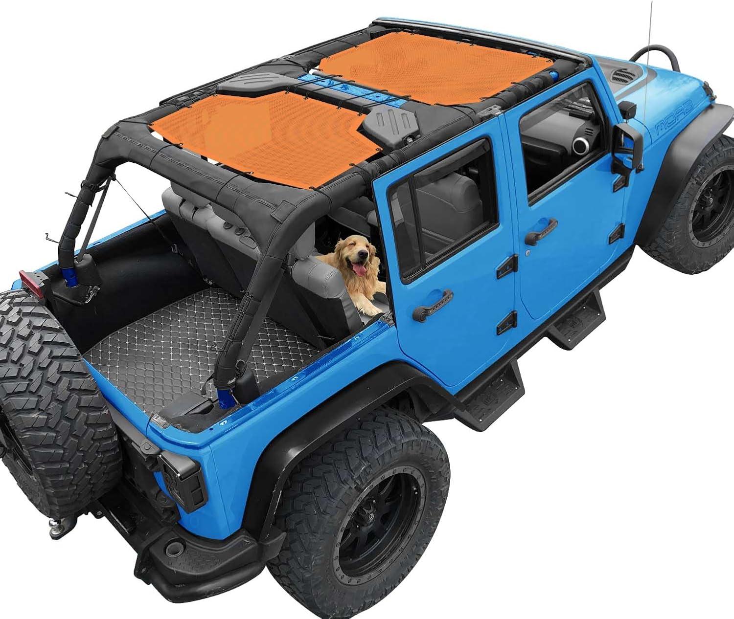 Jeep Wrangler Sun Shade Top for 4 Door 2007-2018 - UV Protection
