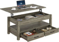 Rolanstar Coffee Table 47.2ft Lift Top with Drawers - Ergonomic