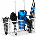 Hair Tool Organizer Wall Mounted Dryer Holder - 3 in 1 Counter Saver