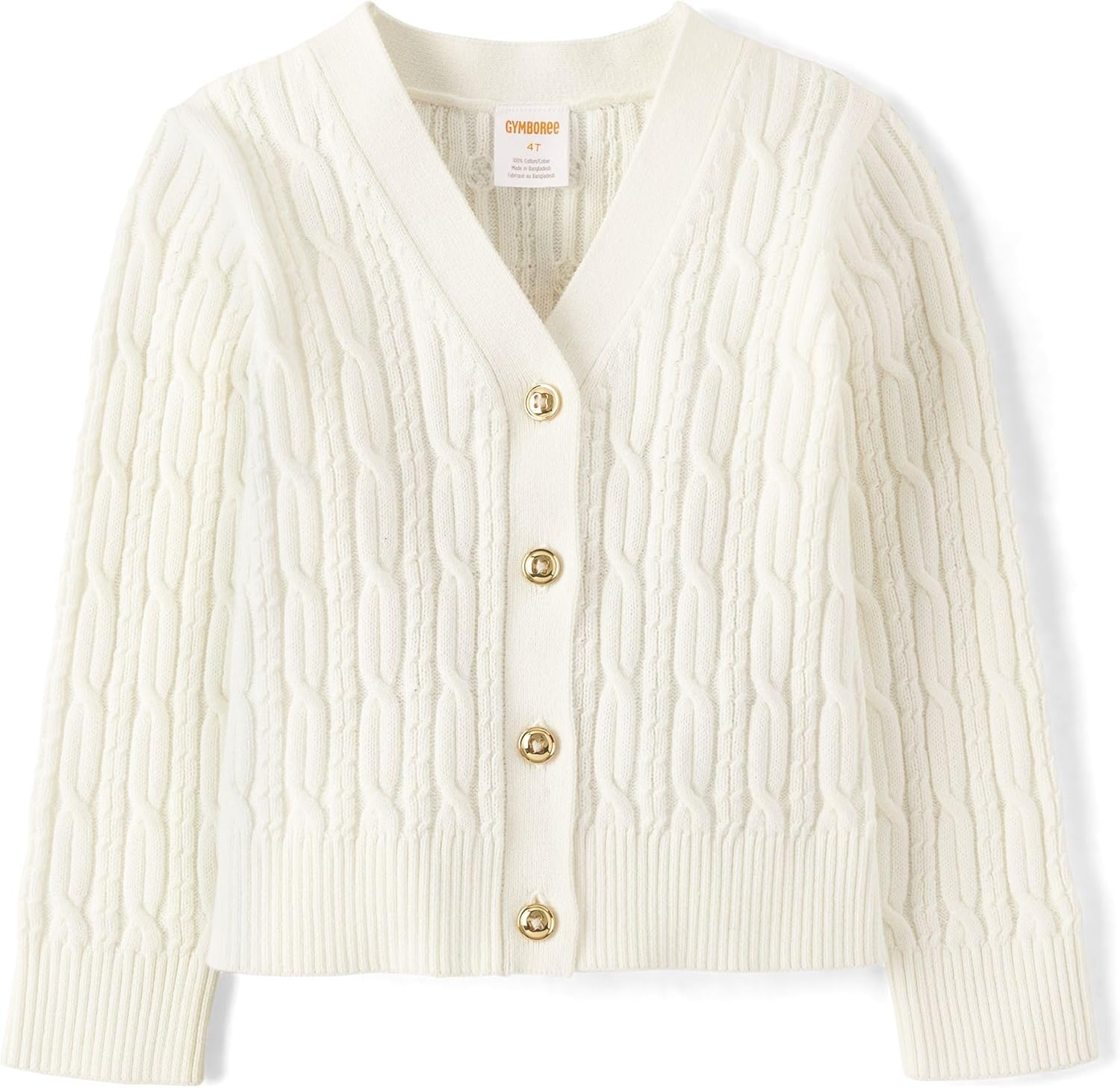 Gymboree Girls Long Sleeve Button Front Cardigan for Toddlers