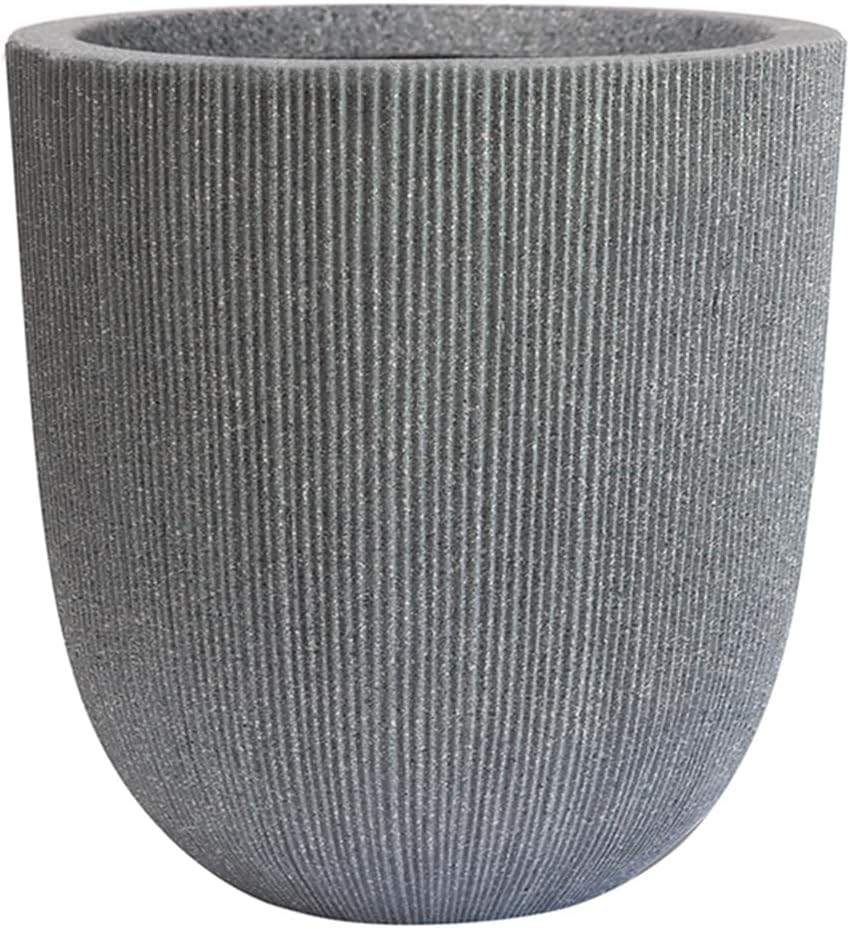 12.4 Tall Round Plastic Planter for Indoor and Outdoor Use