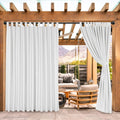 BONZER Outdoor Waterproof Curtains for Patio 100x120 in - Light