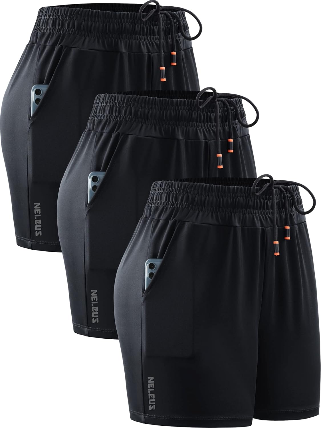 NELEUS Women's Lightweight Running Shorts for Yoga and Fitness