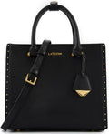 Leather Top Handle Crossbody Bag for Women - Compact Everyday Satchel