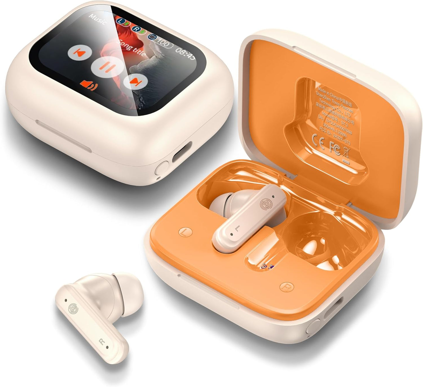 Enhanced Sound THREE PEACHES Wireless Earbuds