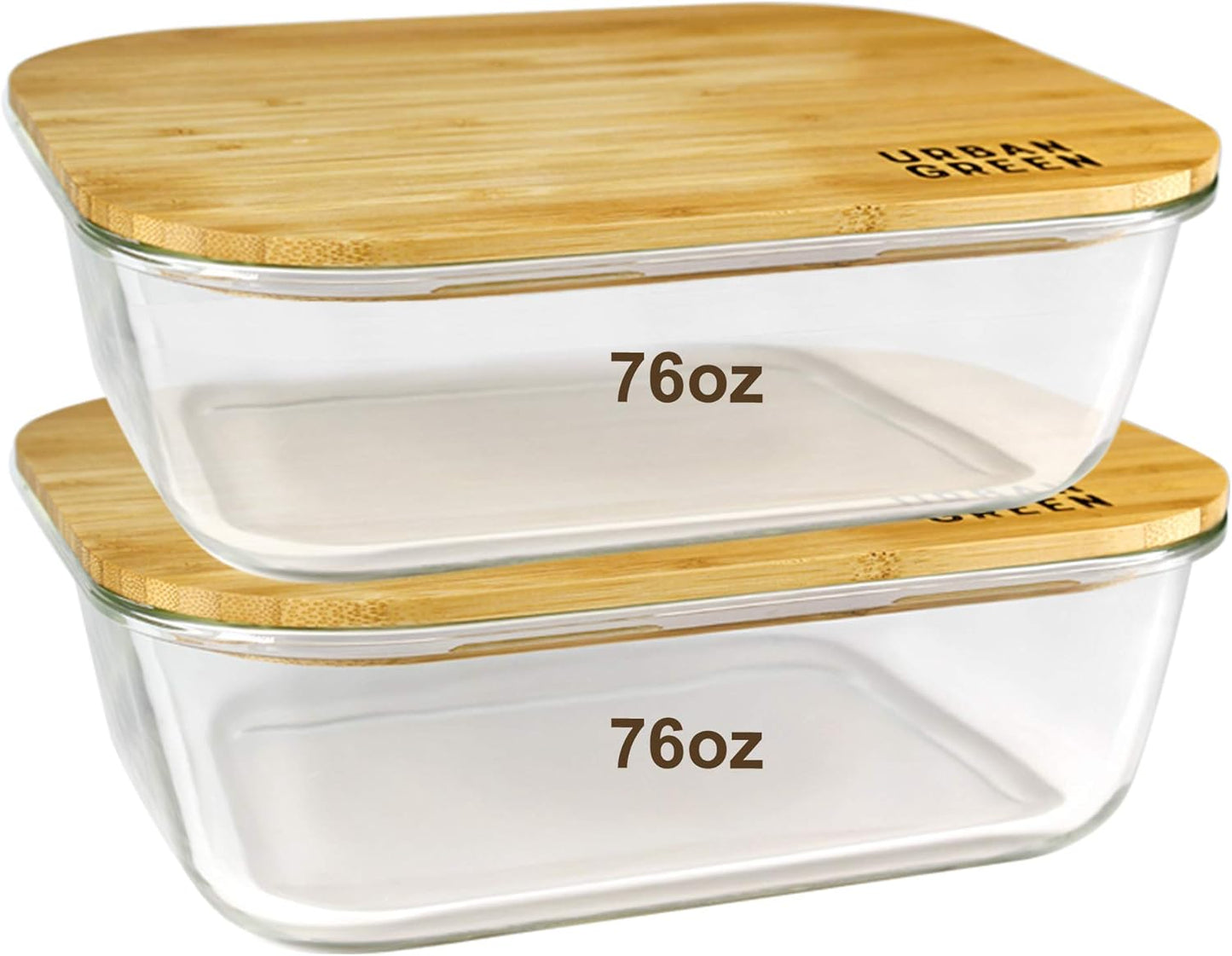 XXLarge Glass Food Storage Containers for Meal Prep & Organization