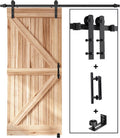 EaseLife 6.6 ft Sliding Barn Door Track and Handle Kit - Smooth Quiet