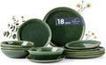 Service for 6 Ceramic Dinnerware Set 18pc - Handmade Reactive Glaze