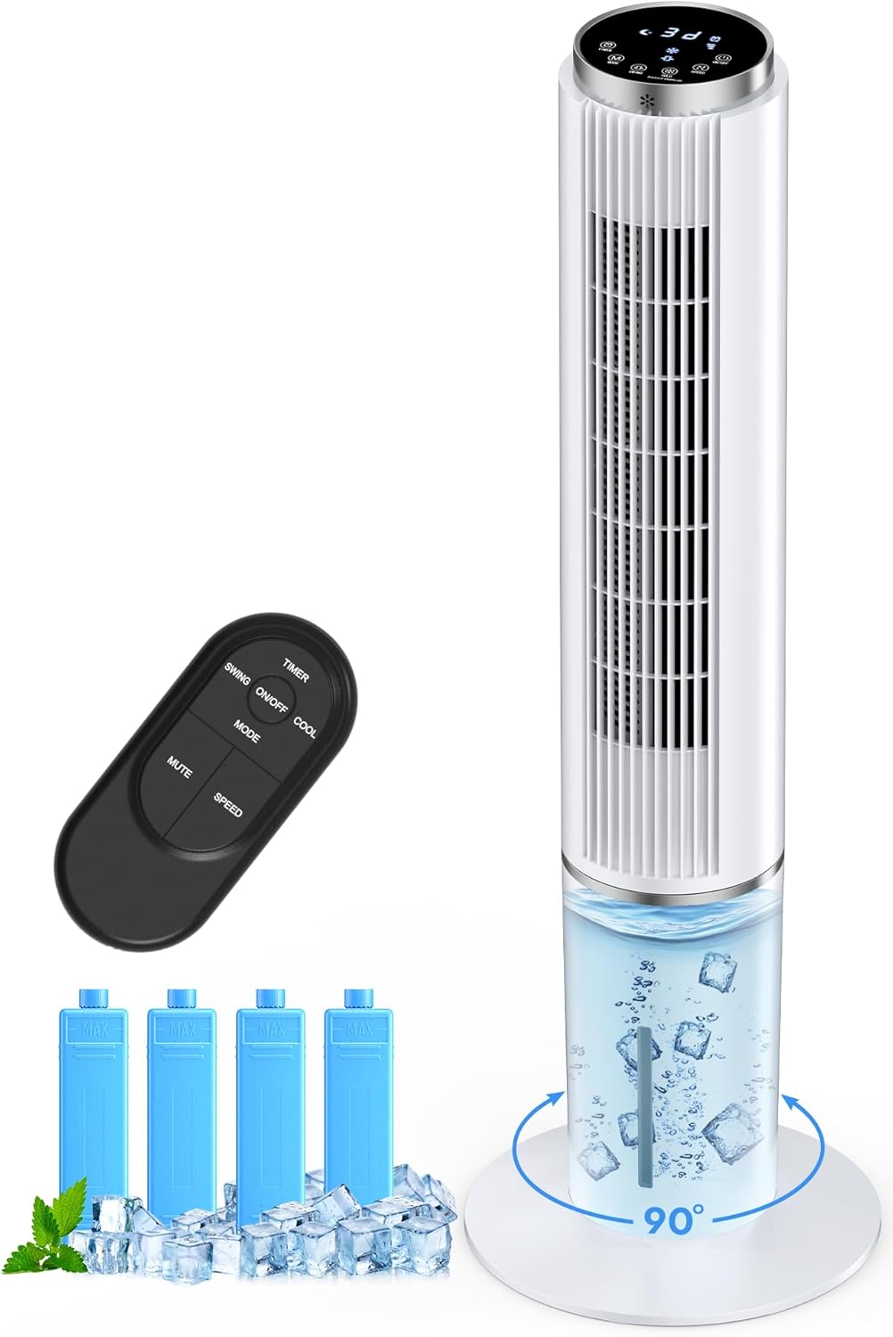 42 Inch Portable Air Conditioners with 4 Modes and 3 Speeds