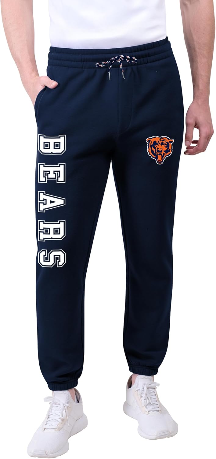 Ultra Game Men's NFL Official Active Super Soft Fleece Joggers