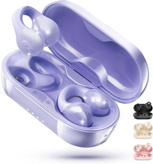 King Lucky Purple Open Ear Bluetooth Headphones