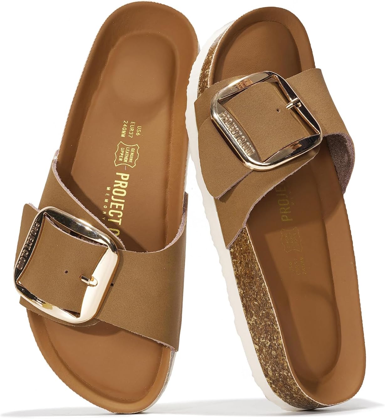Project Cloud Genuine Leather Sandals for Women - Stylish Comfort